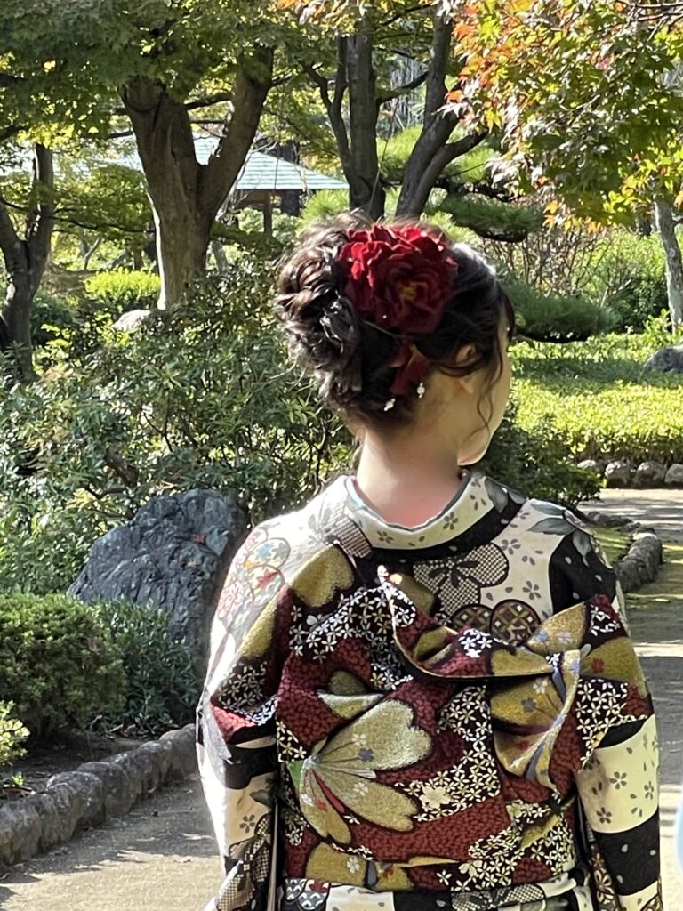 白黒ツートン振袖【hu4】