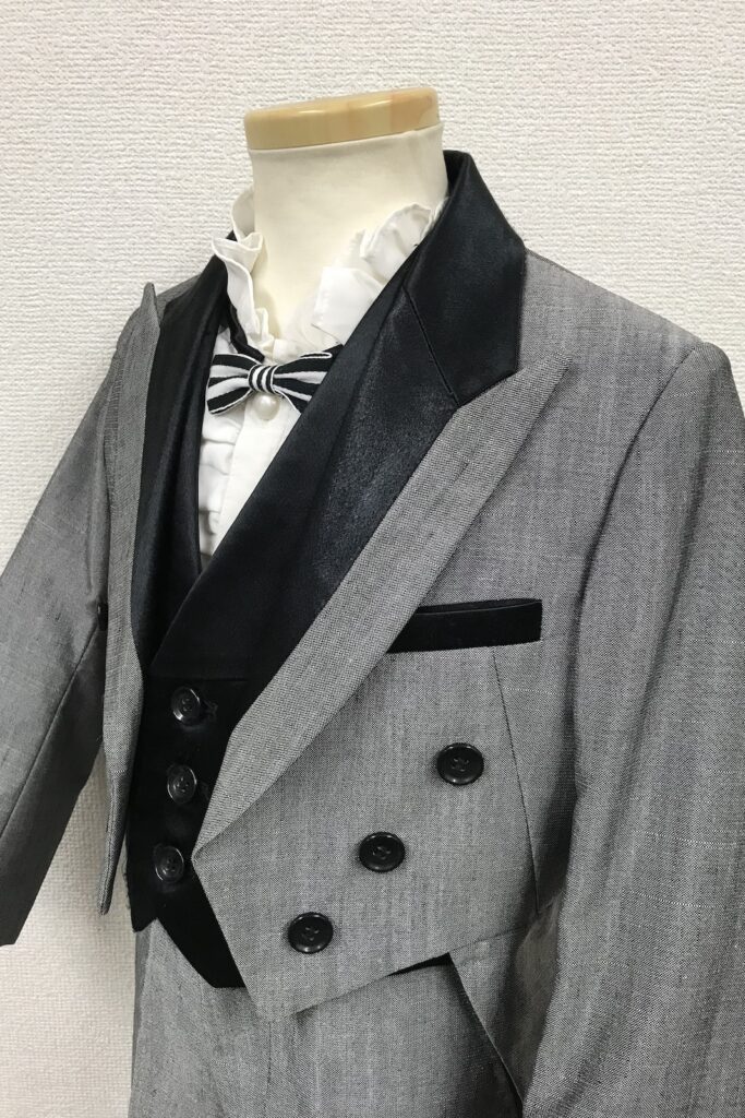 キッズタキシード【T35】シルバーエンビ服