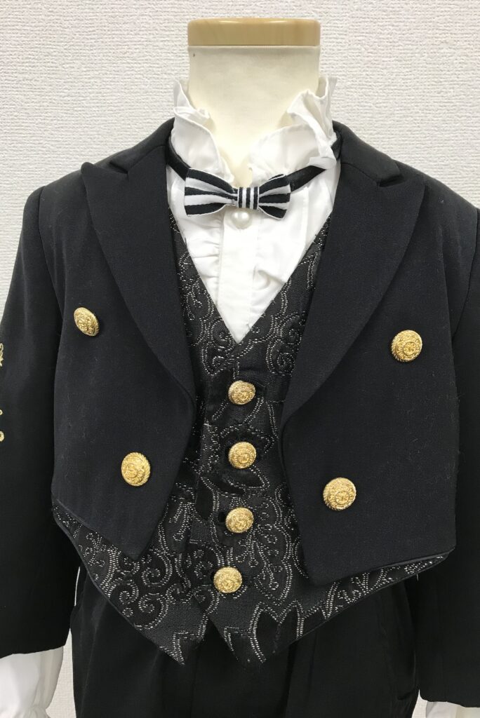 キッズタキシード【T36】刺繍入りエンビ服